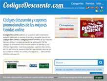 Tablet Screenshot of codigosdescuento.com